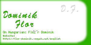 dominik flor business card